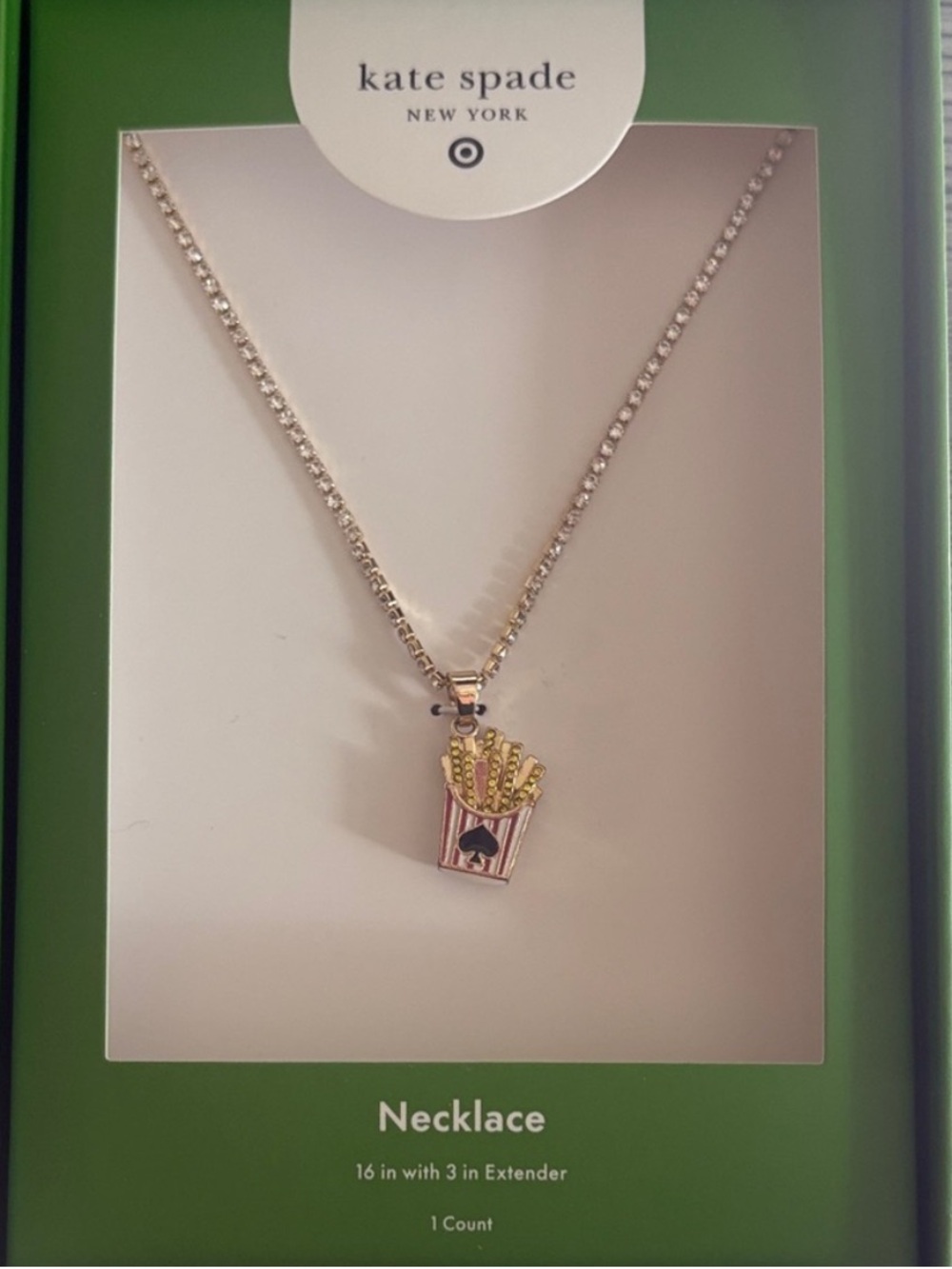 kate spade French Fry Charm Necklace